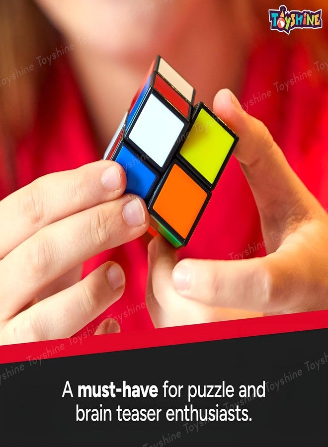 توي شاين مكعب توي شاين 2×2 بدون ملصقات، سهل اللعب، سريع، لتخفيف التوتر، لعبة ألغاز للعصف الذهني للأطفال والكبار - Image 2